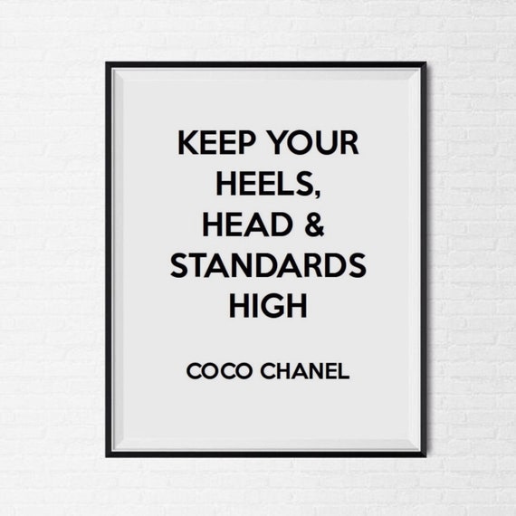 Coco Chanel Citazione Tumblr Pintrest Citazione Tipografica Etsy