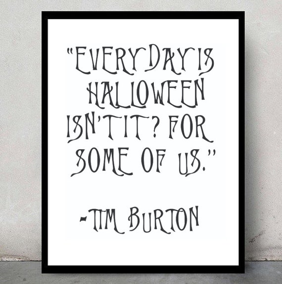 Tim Burton Automne Citation Tumblr Pintrest Mode Spooky Etsy Canada