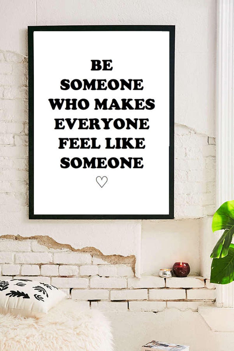 Be someone inspirational quote room decor inspirational tumblr | Etsy