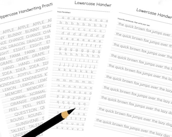 Printable Handwriting Practice Sheets for Adult Cute Handwriting Practice  Alphabet Tracing Paper for Adult Traceable Handwriting Guide 