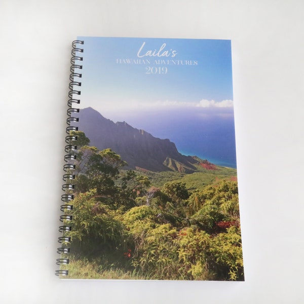 Hawaii Notebook, Travel notebook,  Hawaii Gift, Lined Notebook, Personalize notebook, Spiral Notebook, Hawaiian Gifts, Journal Notebook