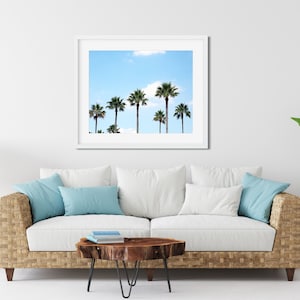 Palm Tree Photography Print, Tropical Decor, Palm Tree Wall Art, Palm Tree Home Decor, California Wall Art, Beach Print, Hawaii Photography