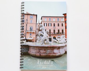 Rome Italy Traveling Journal Spiral Notebook Italian Adventure Gift for Woman Destination Wedding Girlfriend Trip Gifts Honeymoon