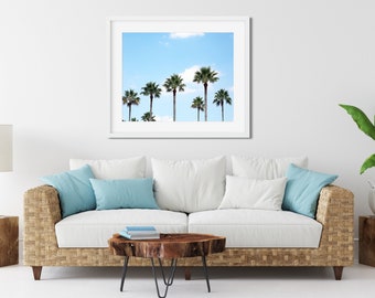 Palm Tree Photography Print, Tropical Decor, Palm Tree Wall Art, Palm Tree Home Decor, California Wall Art, Beach Print, Hawaii Photography