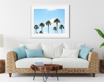 Palm Tree Photography Print, Tropical Decor, Palm Tree Wall Art, Palm Tree Home Decor, California Wall Art, Beach Print, Hawaii Photography