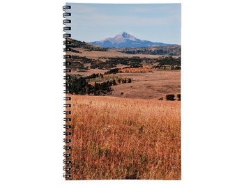 Mountain Notebook, Writing Journal, Lined Notebook Spiral Bound Notebook Blank Paper Notebook Nature Girl Gifts Colorado Gifts