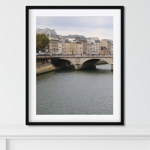 Paris Photography, Paris Wall Art, Paris Bridges, River Seine Photo, Paris Home Decor, Paris Photo, European City Art, Vertical Paris Print