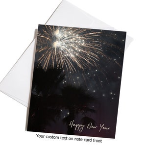 Fireworks Celebration Cards,  Happy New Year Cards, Happy Birthday Cards,  Blank Greeting Card, Personalize Cards, Set of 8 Note Cards