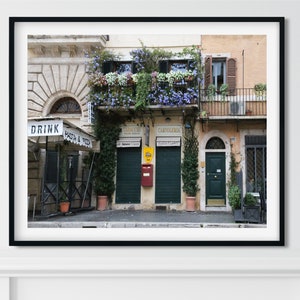 Rome Italy Wall Art Print, Photography Print,  Italy Wall Art Canvas  European City Art Travel Print Piazza Navona Storefront Art Home Decor