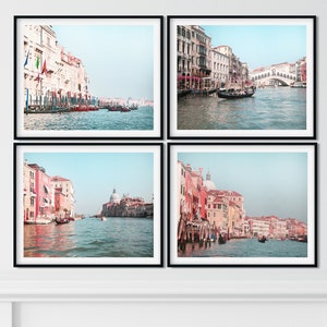 Venice Photography Set, Set of 4 prints, Venice Prints Wall Art, Venice Photo Print, Venice Italy Print, Gondola Wall Art, Photo Collection