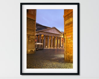 Rome Photography, Italy Print, Travel Wall Decor, Italian Wall Art Rome Photo Italian Photography Black and White Wall Art, Pantheon Print