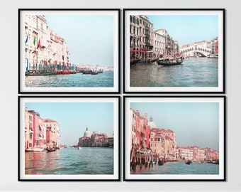 Venice Photography Set, Set of 4 prints, Venice Prints Wall Art, Venice Photo Print, Venice Italy Print, Gondola Wall Art, Photo Collection