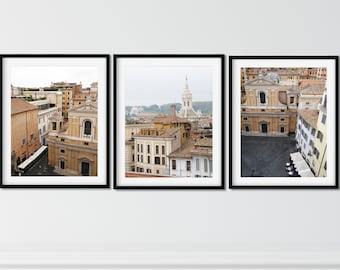 Rome Photography Print Set: Italy Wall Art, Set of 3
