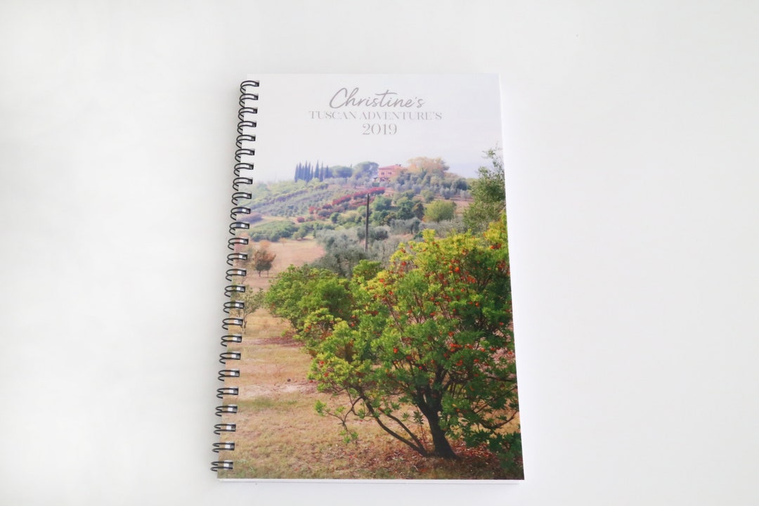 Italy Notebook, Travel Notebook, Italy Gift, Italy Journal, Personalize Notebook, Spiral