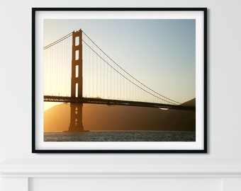 San Francisco Wall Art, Golden Gate Bridge Photography Prints, Boho Wall Art Prints, Boho Wall Art Bedroom, San Francisco California Print