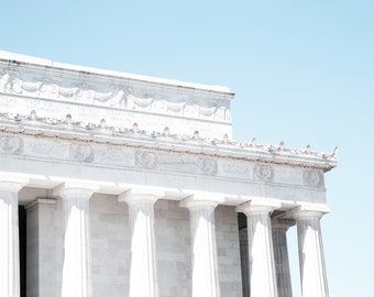 Washington DC Photography, Lincoln Memorial Wall art, Monuments Home Decor, City Photo, Travel Photo