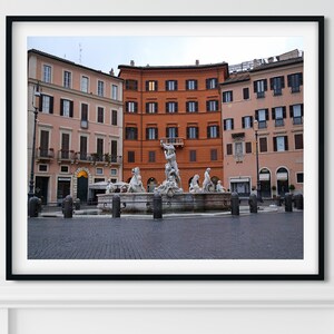 Rome Photography, Water Fountain Photography,  Italy Fountain Print, Italian Wall Art,  European City Art, Travel Print, Piazza Navona
