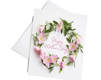 Happy Mothers Day Card From Daughter From Son,  Happy Birthday Card for Mom, Blank Greeting Card, Personalize Cards, Set of 8 Note Cards