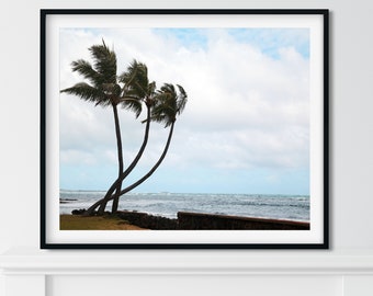 Hawaii Photography, Beach Print, Living Room Wall Art, Ocean Wall Art Print, Hawaii Wall Art, 16x20 Ocean Print, Horizontal Wall Art