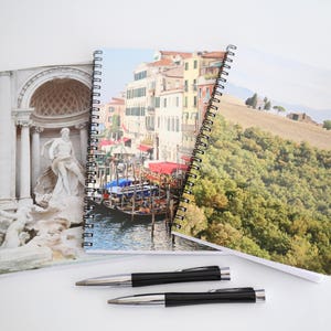 Italy Gift, Travel Journals, Italy Notebook Set, Journal Notebooks, Rome Journal Venice Notebook Tuscany Gift, Italy Gift Set of 3 image 1