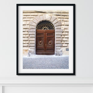 Italy Door Wall Art, Italy Print, Travel Wall Decor, Brown Door Print, Architecture, Italian Wall Art Rome Photo Living Room Wall Decor