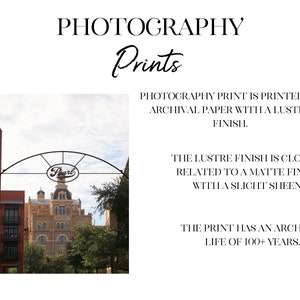 May include: A photograph of a building with a sign that says "Pearl" above it. The photograph is printed on archival paper with a lustre finish. The print has an archival life of 100+ years.