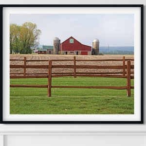 Farmhouse Decor Wall Art, Rustic Home Decor, Farm Photography, Farmhouse Decor, Country Art, Rustic Wall Art, Picture of Barn, Field Art