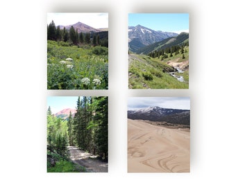 Mountain Notecards, Mountain Note Card, Notecard Set with Envelopes, Notecards with Envelopes, Set of 8 Notecards Blank Cards with Envelopes