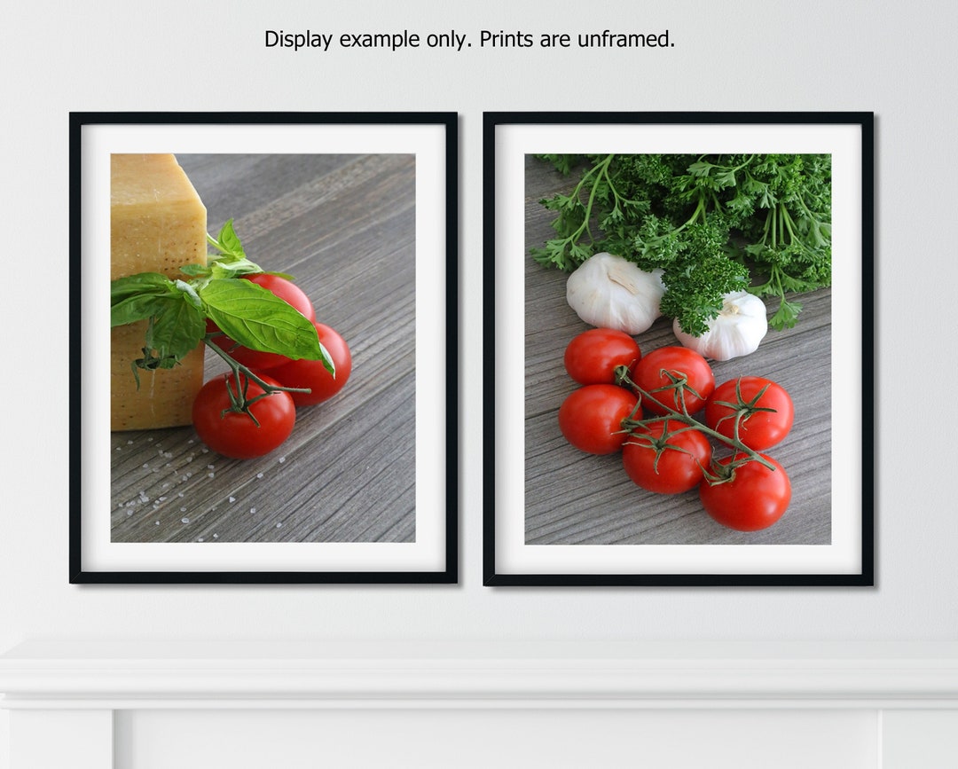 Italian Kitchen Wall Art Food Photography Red Kitchen Decor - Etsy