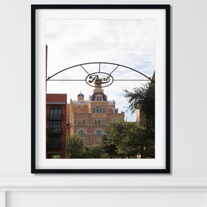 Fotografía de San Antonio Texas, Arte de la ciudad, Decoración de la pared de Texas, Impresión fotográfica de San Antonio, Fotografía de viajes, Arte de la pared del lienzo, Distrito Pearl