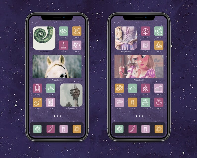 Rapunzel Disney Princess Tangled App Icons IOS 14 Etsy