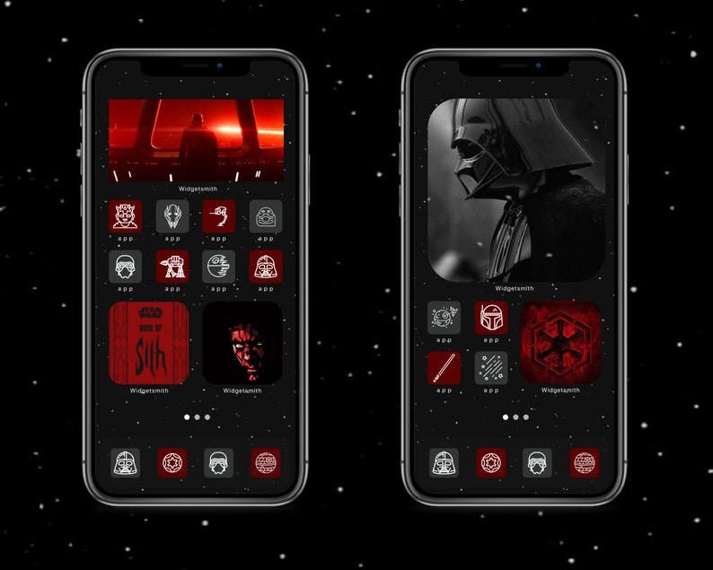 Star Wars Sith Dark Side App Icons IOS 14 Covers IOS Etsy