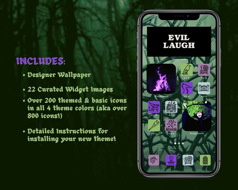 Ios 14 Covers Disney App Icons Aesthetic Iphone Home Screen Ios 14 Widgets Villain Sleeping Beauty Icon Pack Maleficent Electronics Accessories Plugs Charms Jan Takayama Com