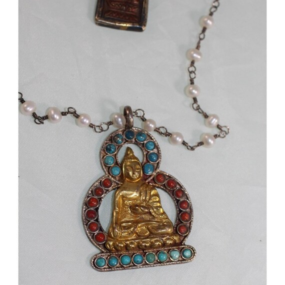 Safia DAY 3-strand necklace Silver 925 Buddha  Oh… - image 3