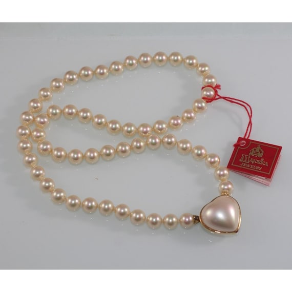 Majorica pearl necklace 925 sterling silver deals