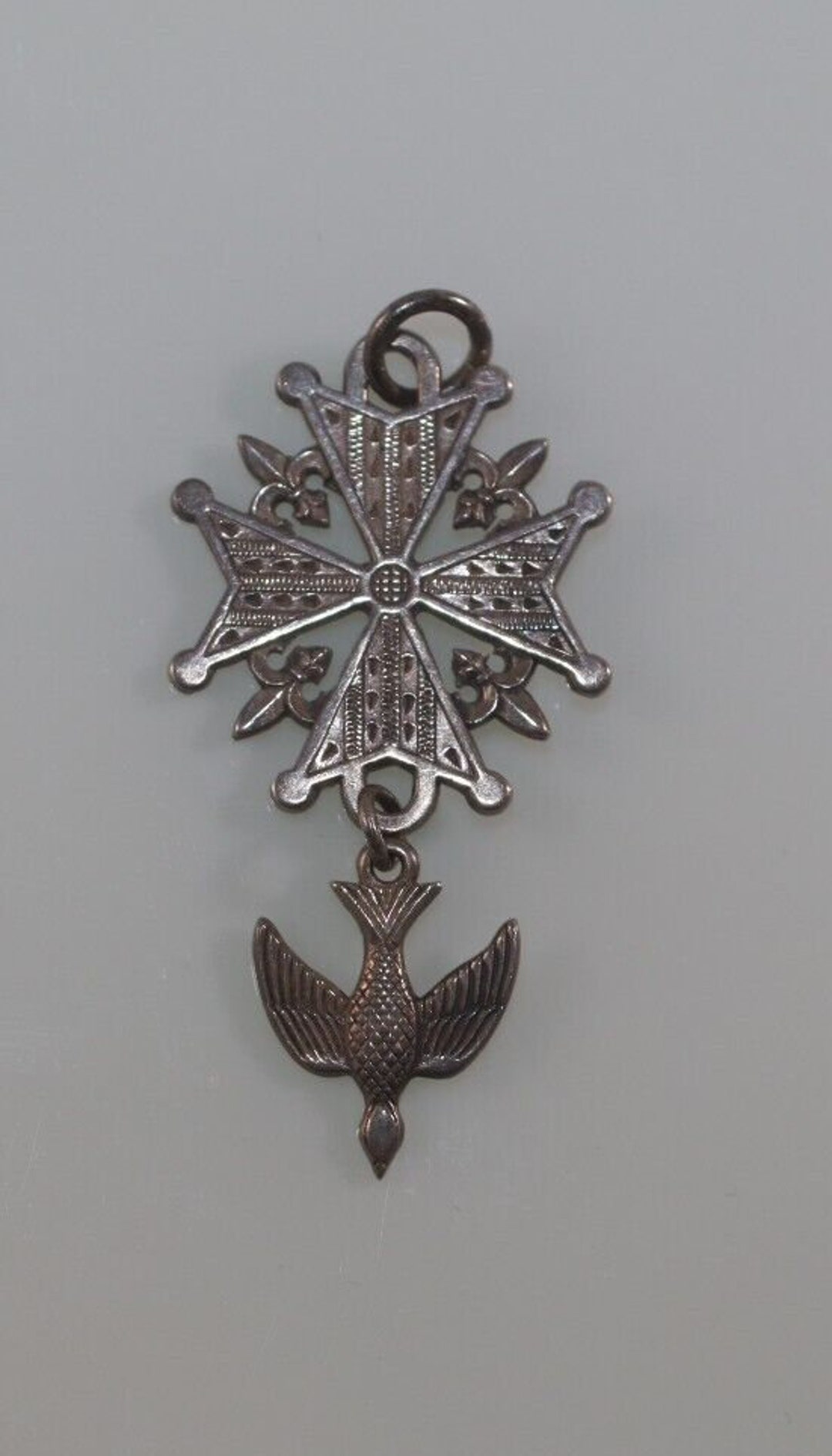 HTF Vintage James Avery Sterling Huguenot Cross Pendant Etsy