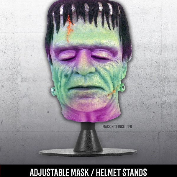 Adjustable Mask Stands for Latex Masks, Star Wars Helmets and Display Busts.