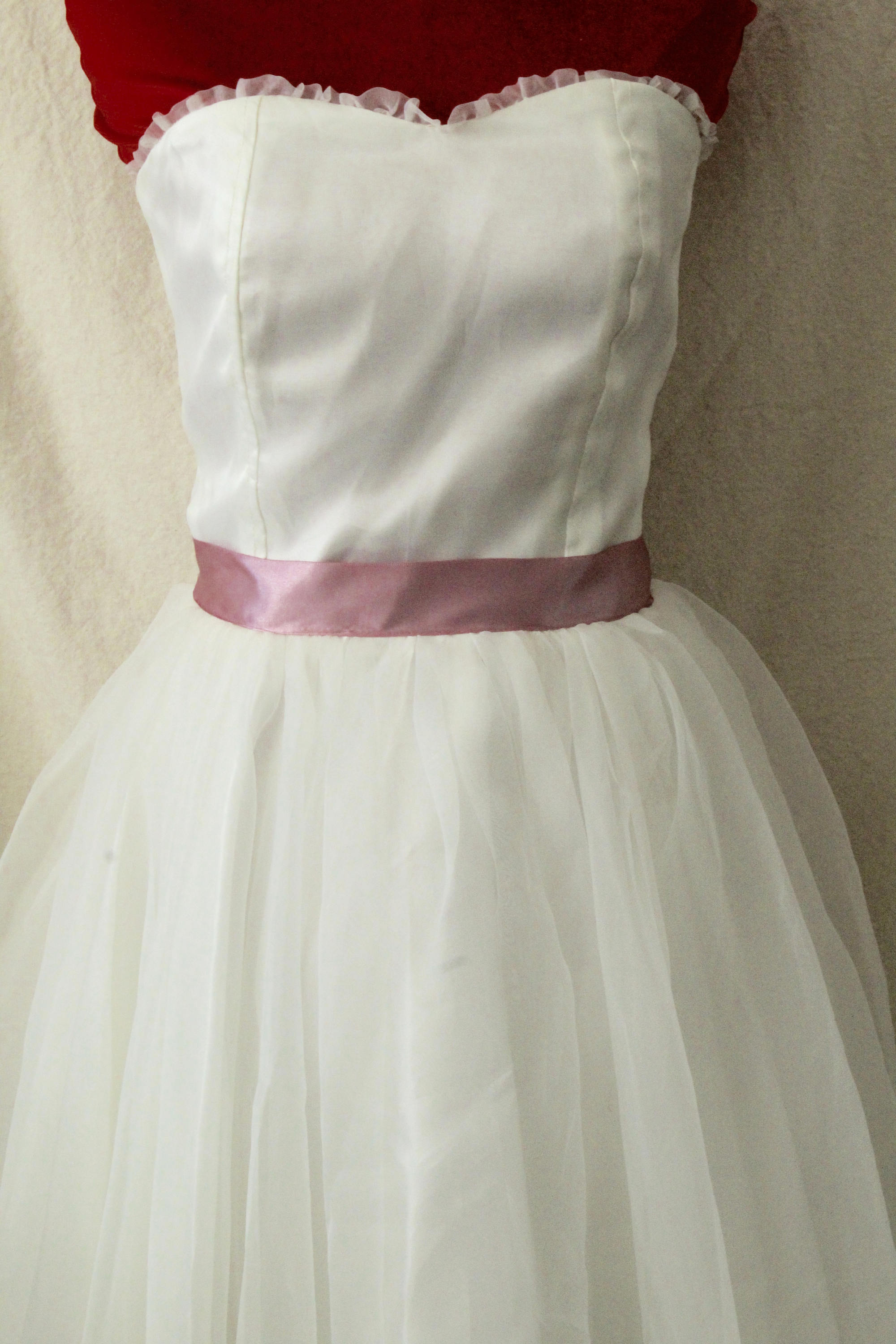 1950s Strapless White Ball Gown Wedding Dress | Etsy