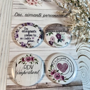 Set of personalized magnets gift for teacher, teacher thank you gift