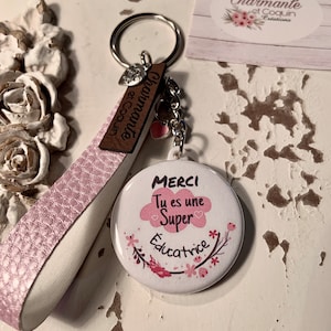 Personalized key ring gift for educator