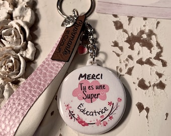 Personalized key ring gift for educator