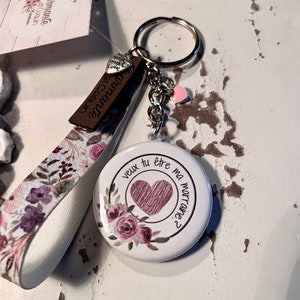 Personalized keychain gift request godmother