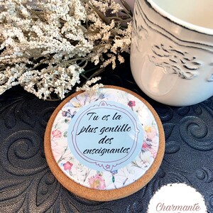 Personalized gift coaster for teacher. Teacher gift, thank you gift