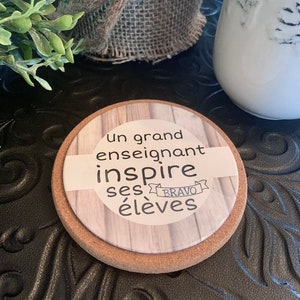 Personalized coaster gift for teacher, gift for teacher, gift thank you