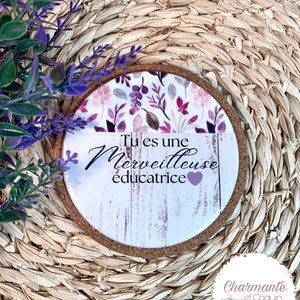Personalized gift coaster for educators, thank you gift