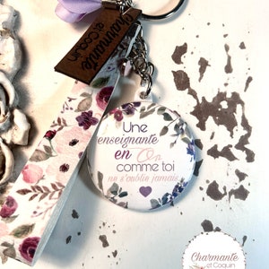 Keychain for teacher, teacher thank you gift