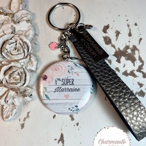 Personalized key ring for godmother