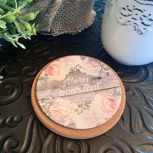 Personalized coaster Thank you for any gift thank you