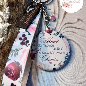 Personalized key ring to thank someone, gift for educator and teacher