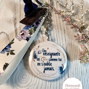 Personalized keychain gift for teacher, teacher thank you gift